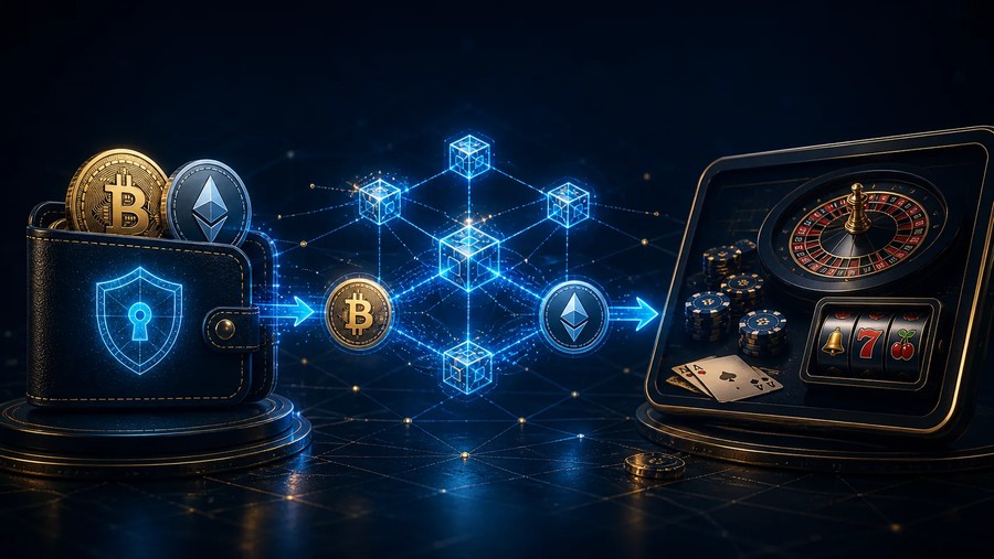Why are transaction costs different across crypto casino networks?